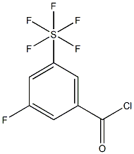 3-Fluoro-5-(pentafluorothio)benzoyl chloride, 97% 化学構造式
