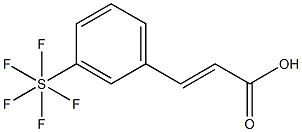 3-(Pentafluorothio)cinnaMic acid, 97% Structure