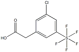 3-氯-5-(五氟硫代)苯基乙酸,97%, , 结构式