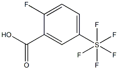 2-Fluoro-5-(pentafluorothio)benzoic acid, 97% Structure