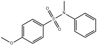4-甲氧基-N-甲基-N-苯苯磺酰胺, 16358-36-4, 结构式