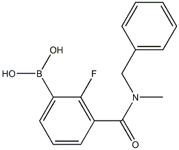 3-[Benzyl(Methyl)carbaMoyl]-2-fluorobenzeneboronic acid, 97%, 2096329-62-1, 结构式