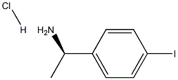 (R)-4-iodo-a-Methyl-BenzeneMethanaMine hydrochloride Struktur