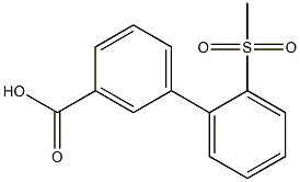 2'-Methanesulfonyl-biphenyl-3-carboxylic acid Structure