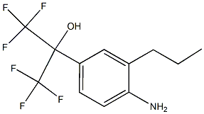 2-(4-AMino-3-propyl-phenyl)-1,1,1,3,3,3-hexafluoro-propan-2-ol Struktur