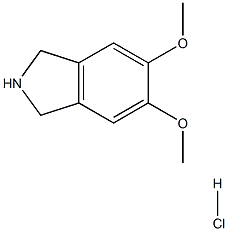 5,6-DiMethoxy-2,3-dihydro-1H-isoindole hydrochloride,,结构式