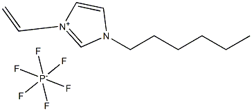 1-乙烯基-3-己基咪唑六氟磷酸盐 结构式