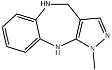 1-METHYL-1,4,5,10-TETRAHYDROBENZO[B]PYRAZOLO[3,4-E][1,4]DIAZEPINE Struktur