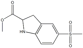  5-Methanesulfonyl-2,3-dihydro-1H-indole-2-carboxylic acid Methyl ester