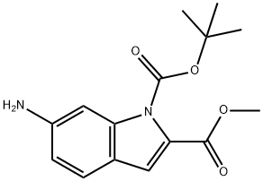 METHYL 1-BOC-6-AMINO-INDOLE-2-CARBOXYLATE Structure