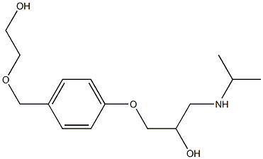(2RS)-1-[4-((2-Hydroxyethoxy)Methyl)phenoxy]-
3-(isopropylaMino)-2-propanol Structure