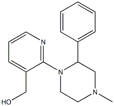1-(3-HydroxyMethylpyridin-2-yl)-4-Methyl-2-phenylpiperazine Structure