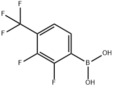 4-Borono-2,3-difluorobenzotrifluoride Structure