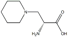 3-(1-PIPERIDINYL)-D-ALANINE ;(S)-2-AMINO-3-(PIPERIDIN-1-YL)PROPANOIC ACID,,结构式