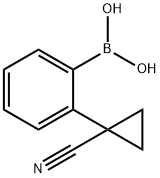 2-(1-氰基环丙基)苯基硼酸, 2096339-75-0, 结构式