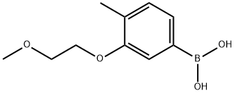 3-(2-甲氧基乙氧基)-4-甲基苯基硼酸 结构式