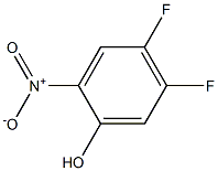 2-硝基-4,5-二氟苯酚 结构式