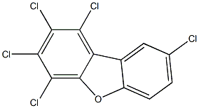 1,2,3,4,8-Pentachlorodibenzofuran 50 μg/mL in Toluene Struktur