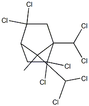 2,2,5,5,9,9,10,10-Octachlorobornane Structure