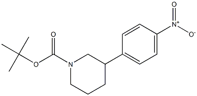 tert-butyl 3-(4-nitrophenyl)piperidine-1-carboxylate Struktur