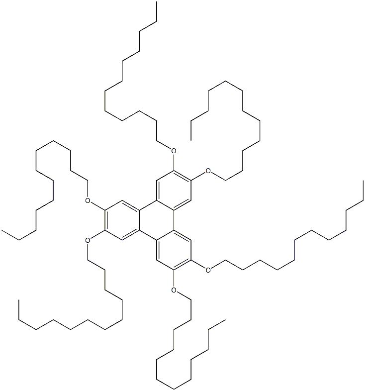 2,3,6,7,10,11-Hexakis[dodecyloxy]triphenylene Structure