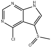 4-クロロ-5-(メチルスルフィニル)-7H-ピロロ[2,3-D]ピリミジン 化学構造式