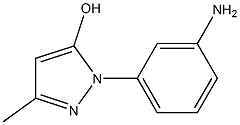 1-(3-aMinophenyl)-3-Methyl-1H-pyrazol-5-ol Structure