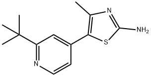 5-(2-tert-butylpyridin-4-yl)-4-Methylthiazol-2-aMine Structure