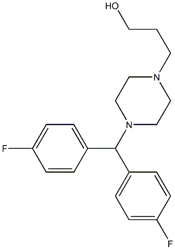 3-(4-(bis(4-fluorophenyl)Methyl)piperazin-1-yl)propan-1-ol Structure