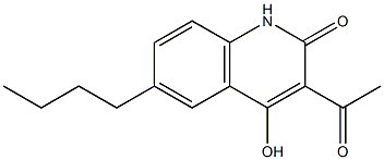 3-acetyl-6-butyl-4-hydroxyquinolin-2(1H)-one Structure