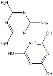 MelaMine cyanuric acid salt Struktur
