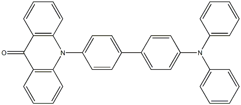 10-(4'-(diphenylaMino)biphenyl-4-yl)acridin-9(10H)-one 化学構造式
