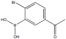5-Acetyl-2-BroMophenylboronicacid Structure