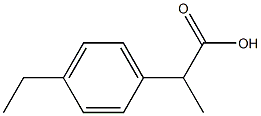 (2RS)-2-(4-Ethylphenyl)propionic Acid Struktur