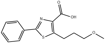 5-(3-Methoxy-propyl)-2-phenyl-thiazole-4-carboxylic acid Structure