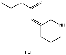 (Z)-ethyl 2-(piperidin-3-ylidene)acetate hydrochloride Structure
