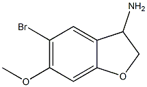 3-BenzofuranaMine, 5-broMo-2,3-dihydro-6-Methoxy-|