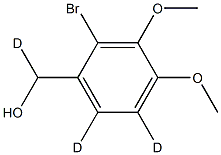 2-BroMo-3,4-diMethoxy-benzeneMethanol-d3 Structure