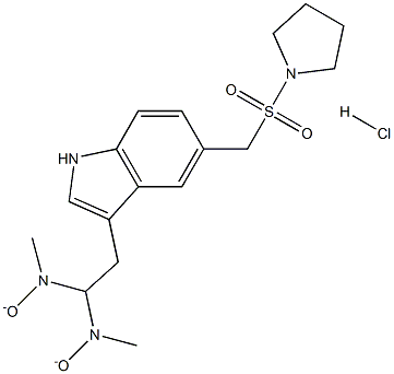 1-[[[3-[2-(DiMethyloxidoaMino)ethyl]-1H-indol-5-yl]Methyl] sulfonyl]pyrrolidine Hydrochloride Structure