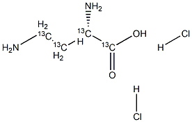 (2S)-2,4-DiaMino-butanoic Acid-13C4 Dihydrochloride Struktur