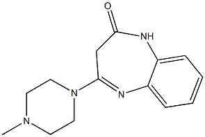 1,3-Dihydro-2-oxo-4-(4-Methyl-1-piperazinyl)-3H-1,5-benzodiazepine Structure