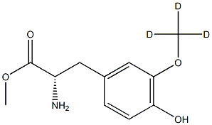 3-Methoxy-d3-L-tyrosine Methyl Ester Struktur