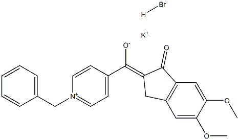 (Z)-(1-benzylpyridin-1-iuM-4-yl)(5,6-diMethoxy-1-oxo-1H-inden-2(3H)-ylidene)Methanolate, potassiuM salt (hydrobroMide)