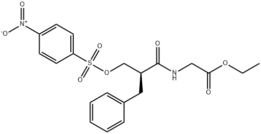 (S)-2-(2-苄基-3-(((4-硝基苯基)磺酰基)氧基)丙酰胺基)乙酸乙酯, 1404514-08-4, 结构式