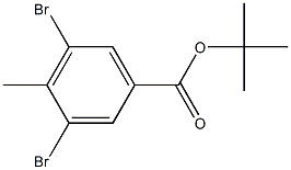 tert-butyl 3,5-dibroMo-4-Methylbenzoate 化学構造式