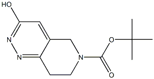 Tert-butyl 3-hydroxy-7,8-dihydropyrido[4,3-c]pyridazine-6(5H)-carboxylate Struktur
