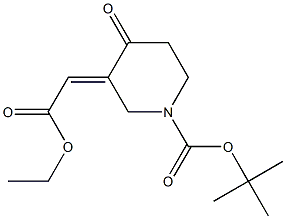 (E)-Tert-butyl 3-(2-ethoxy-2-oxoethylidene)-4-oxopiperidine-1-carboxylate