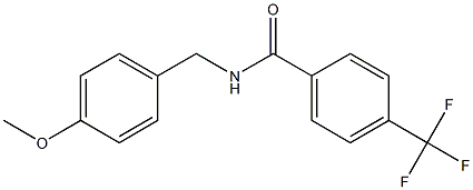 N-(4-甲氧基苄基)-4-(三氟甲基)苯甲酰胺 结构式