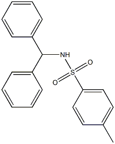 N-二苯甲基-4-甲基苯磺酰胺 结构式