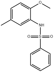 N-(2-甲氧基-5-甲基苯基)苯磺酰胺 结构式